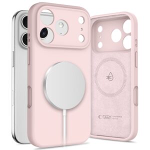 Tech-Protect Silicone MagSafe Case for iPhone 17 Pro Max - Pinkeng
