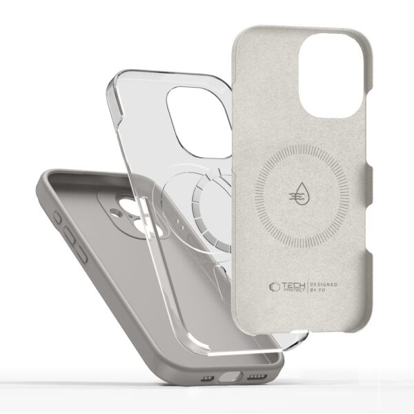 Tech-Protect Silicone MagSafe Case for iPhone 17 - Grayeng