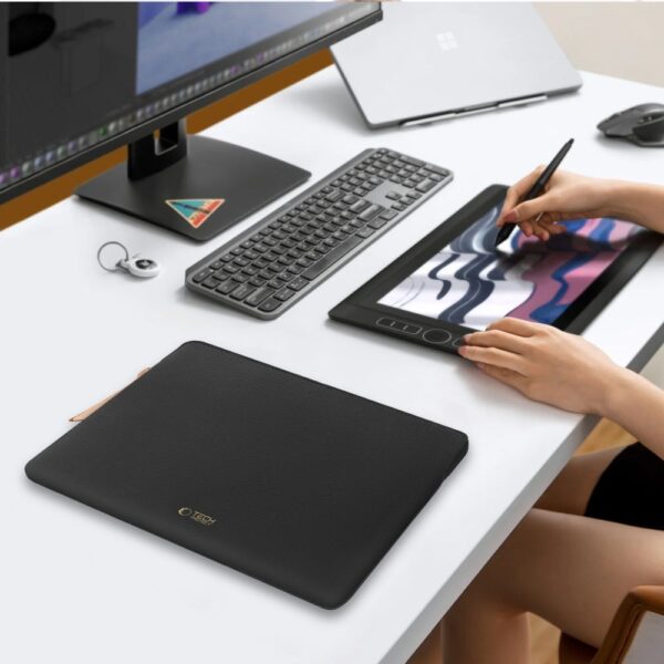 Tech-Protect Fleece Laptop Bag 13-14 - Blackeng