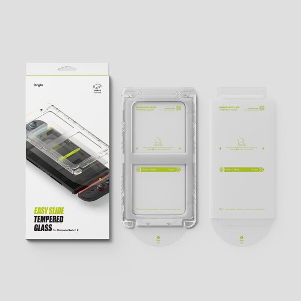 Ringke Easy Slide 2-pack Tempered Glass for Nintendo Switch 2 - Transparenteng