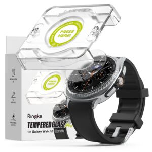 Ringke Tempered Glass Pro 2-pack for Samsung Galaxy Watch 8 46mm - transparenteng