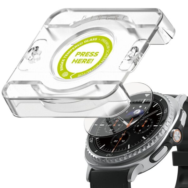 Ringke Tempered Glass Pro 2-pack for Samsung Galaxy Watch 8 46mm - transparenteng