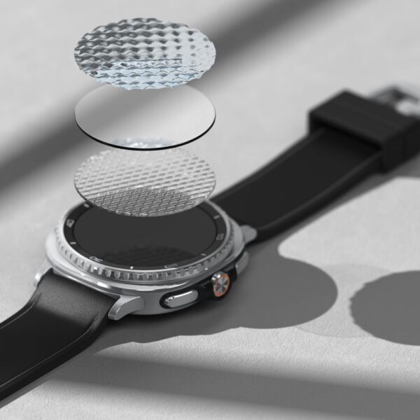 Ringke Tempered Glass Pro 2-pack for Samsung Galaxy Watch 8 46mm - transparenteng