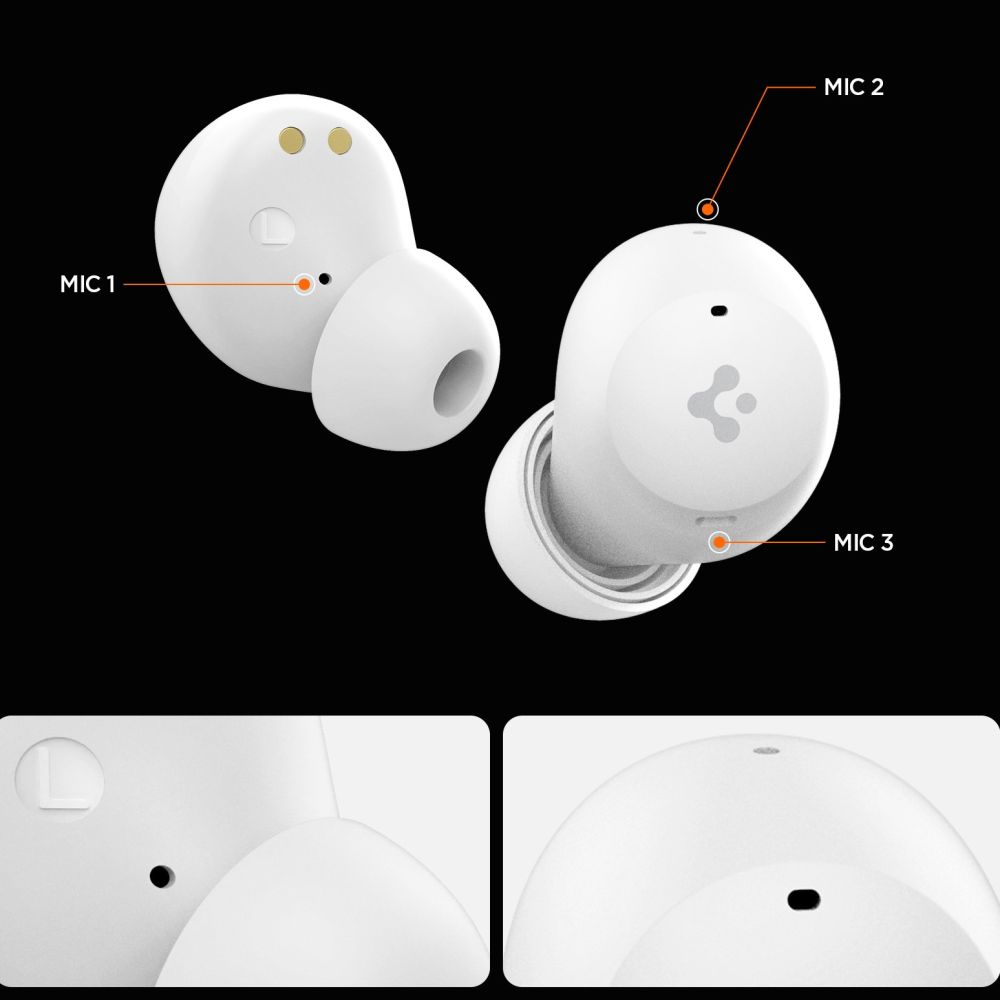 Spigen SA2401 ANC Pro Wireless Headphones - Whiteeng