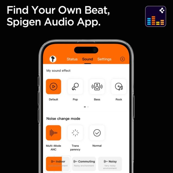 Spigen SA2402 ANC Pro Wireless Headphones - Blackeng