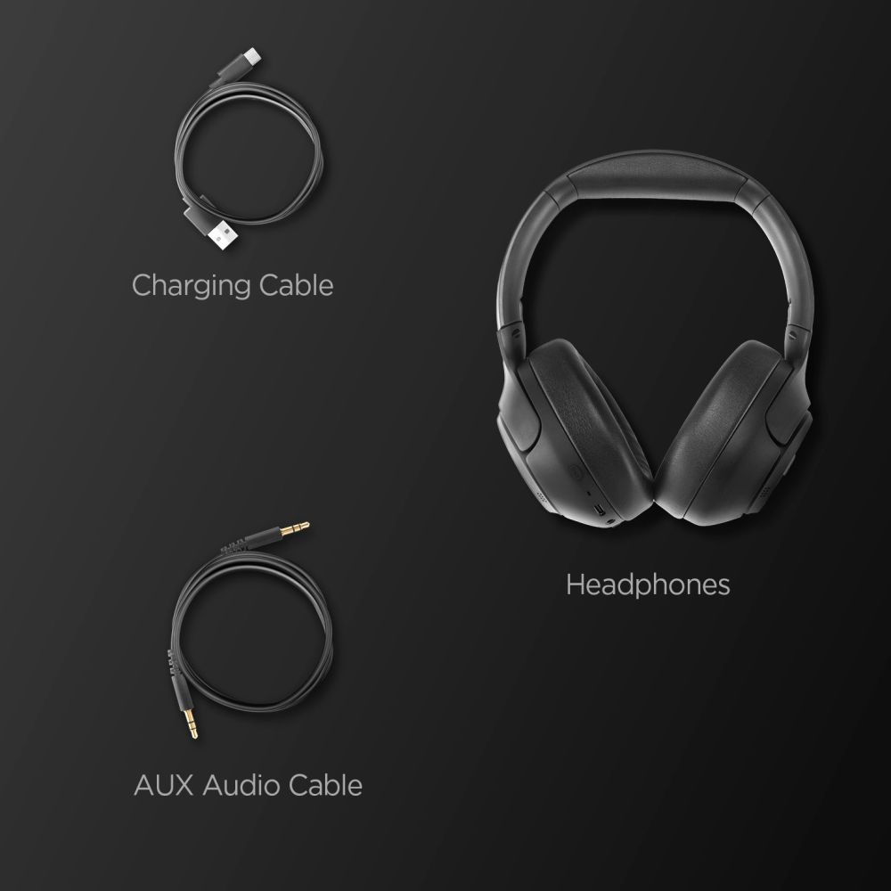Spigen SA2403 ANC Pro Wireless Headphones - Blackeng