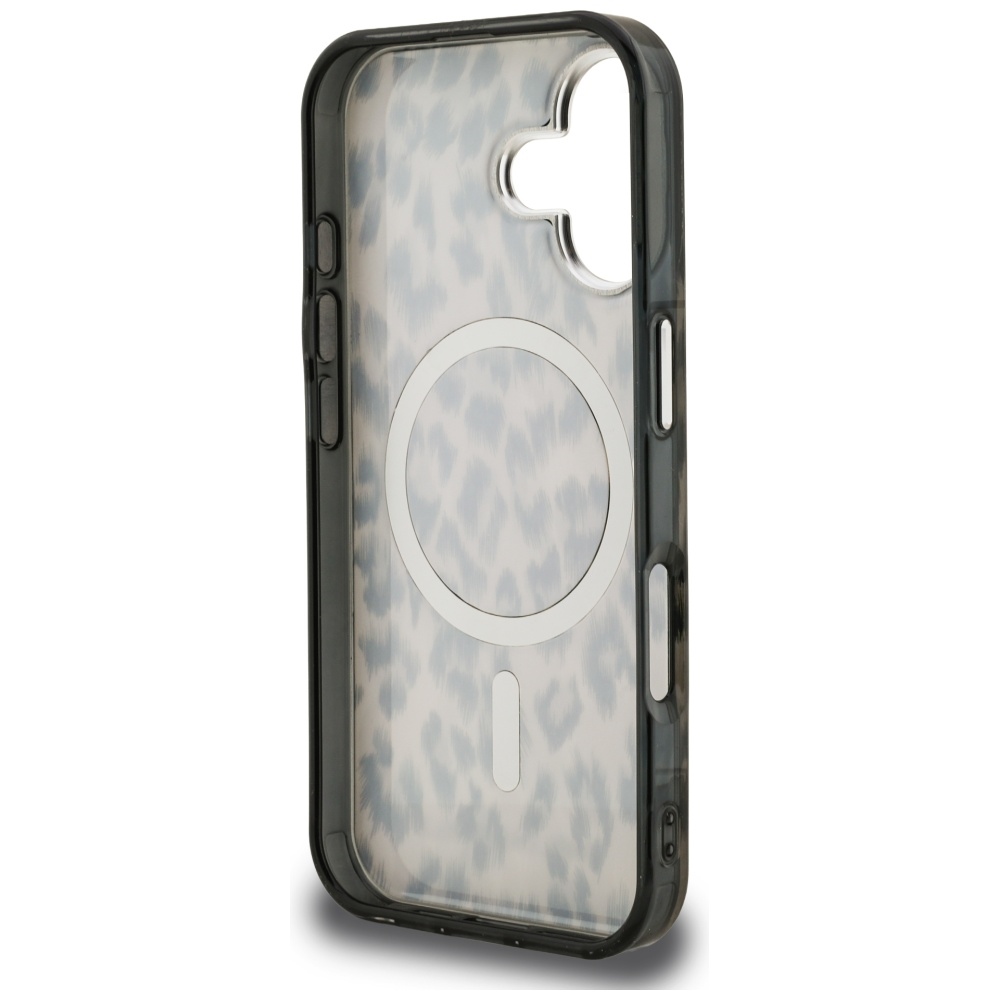 Karl Lagerfeld IML Leopard Pattern MagSafe Case for iPhone 16 - Browneng