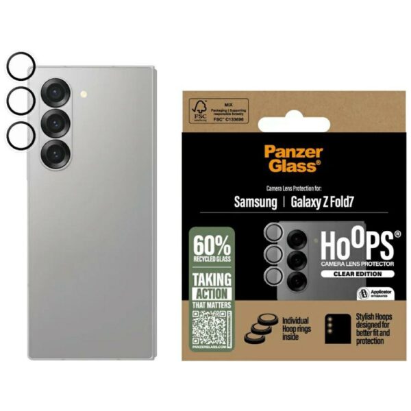 PanzerGlass Hoops Tempered Glass Lens Cover for Samsung Galaxy Z Fold 7eng