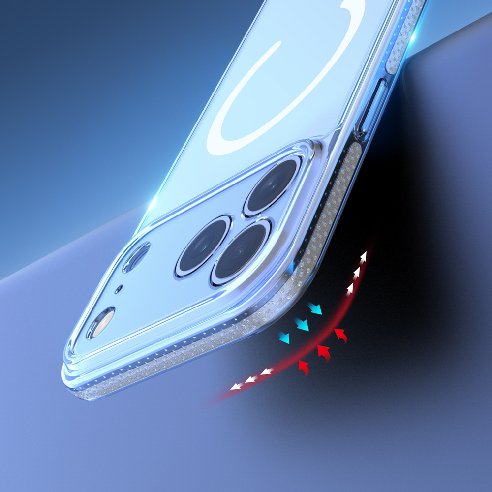 Dux Ducis Clin Mag Case for iPhone 17 Pro Max Compatible with MagSafe - Transparenteng