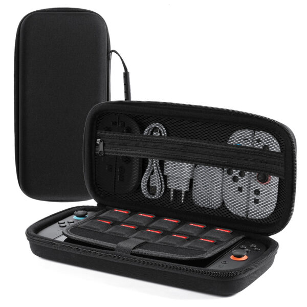 Dux Ducis Nintendo Switch 2 Case with Handle and Game Compartments - Blackeng