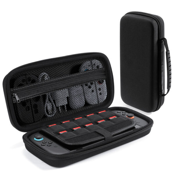 Dux Ducis Nintendo Switch 2 Case with Handle and Game Compartments - Blackeng