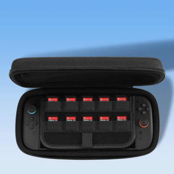 Dux Ducis Nintendo Switch 2 Case with Handle and Game Compartments - Blackeng