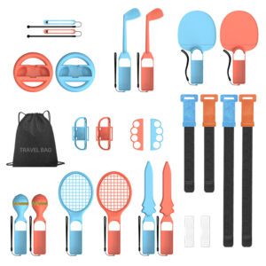 Dux Ducis 25-in-1 Nintendo Switch 2 Sports Gaming Accessory Set with Bag - Multicoloreng