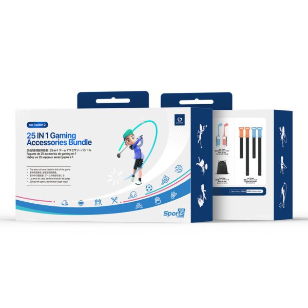 199199_10 Dux Ducis 25-in-1 Nintendo Switch 2 Sports Gaming Accessory Set with Bag - Multicoloreng