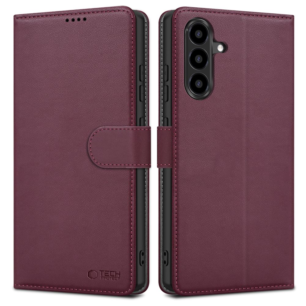 Tech-Protect Wallet Case for Samsung Galaxy A26 5G / A17 4G / 5G - Burgundyeng