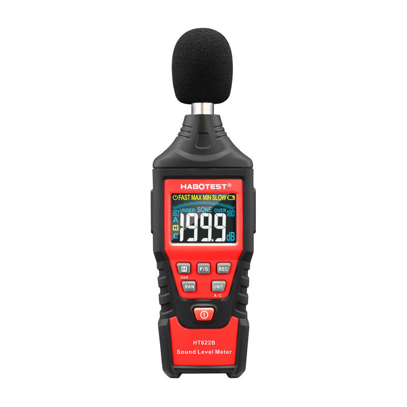 Cyfrowy miernik decybeli Habotest HT622B, USB, A/C