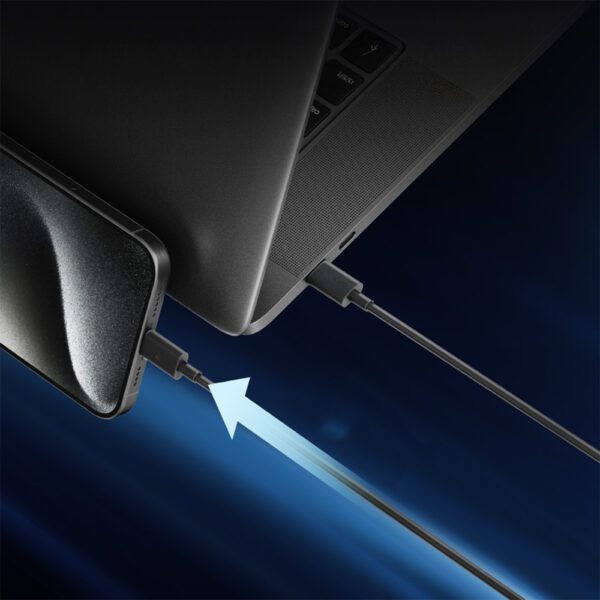 CUKTECH Type-C to Type-C 6A 240w cable 1.5m - Blackpol