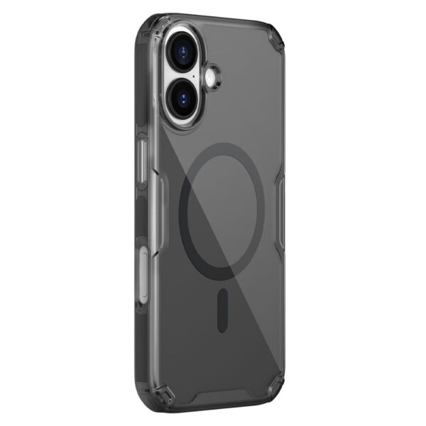 Nillkin Nature TPU Pro Magnetic Case Compatible with MagSafe for iPhone 17 - Translucent Blackeng