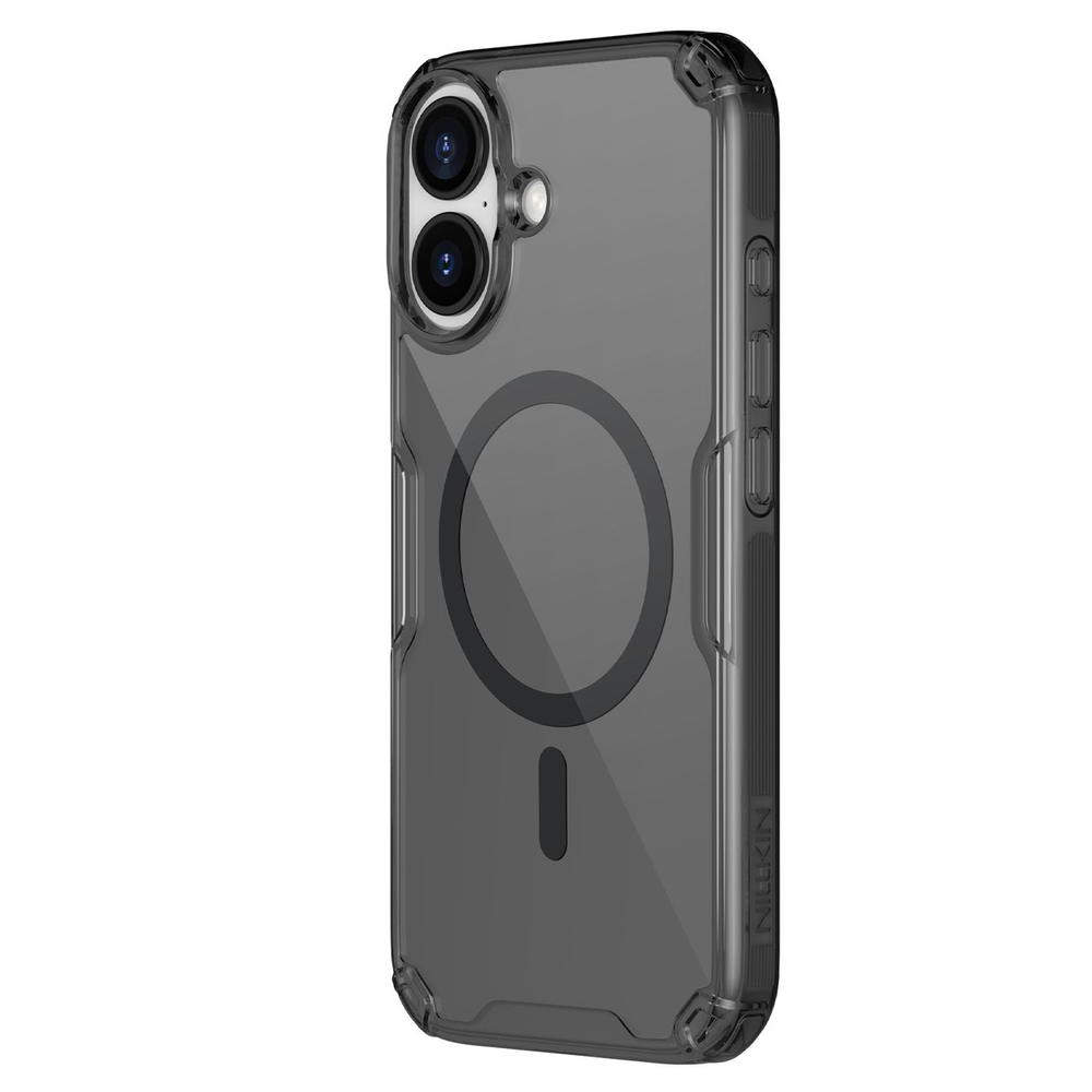 Nillkin Nature TPU Pro Magnetic Case Compatible with MagSafe for iPhone 17 Pro - Translucent Blackeng