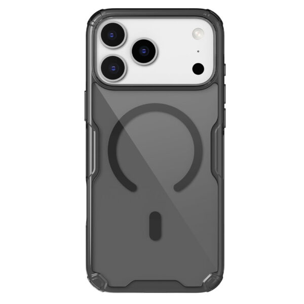 Nillkin Nature TPU Pro Magnetic Case Compatible with MagSafe for iPhone 17 Pro Max - Translucent Blackeng