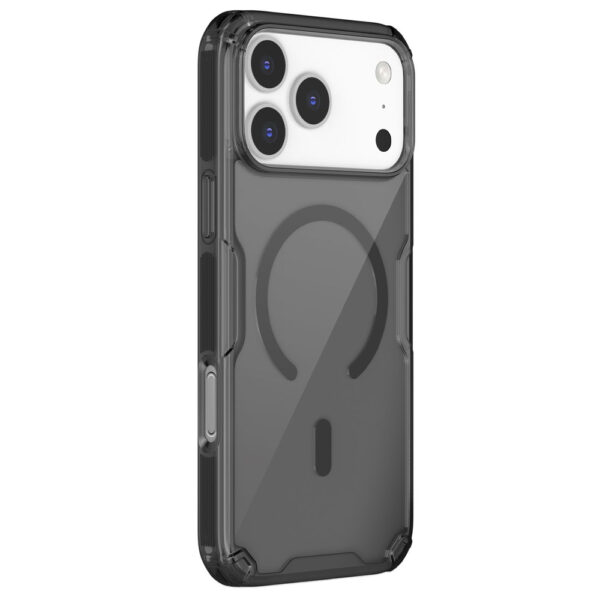 Nillkin Nature TPU Pro Magnetic Case Compatible with MagSafe for iPhone 17 Pro Max - Translucent Blackeng