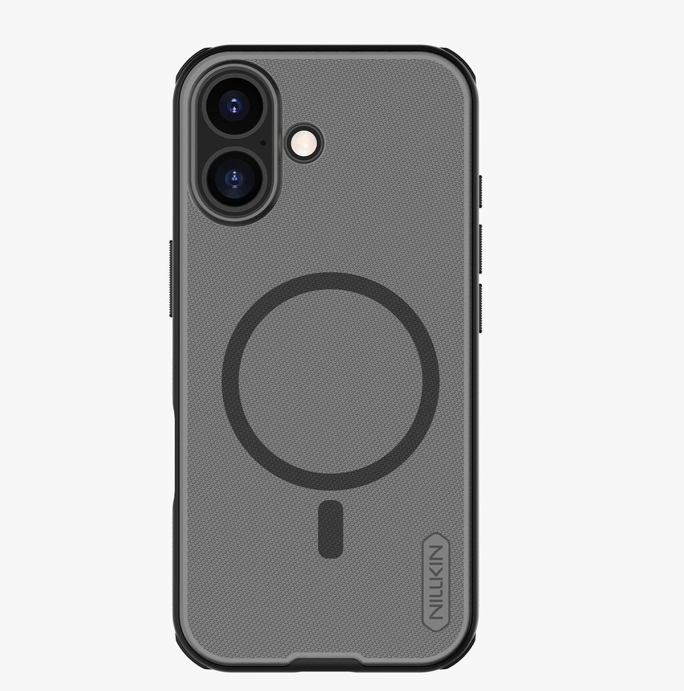 Nillkin Super Frosted Shield Pro Magnetic Case Compatible with MagSafe for iPhone 17 - Translucent Blackeng