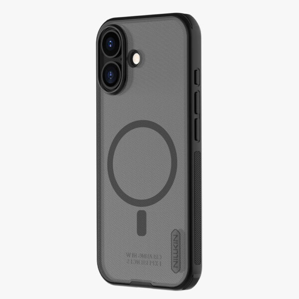 Nillkin Super Frosted Shield Pro Magnetic Case Compatible with MagSafe for iPhone 17 - Translucent Blackeng