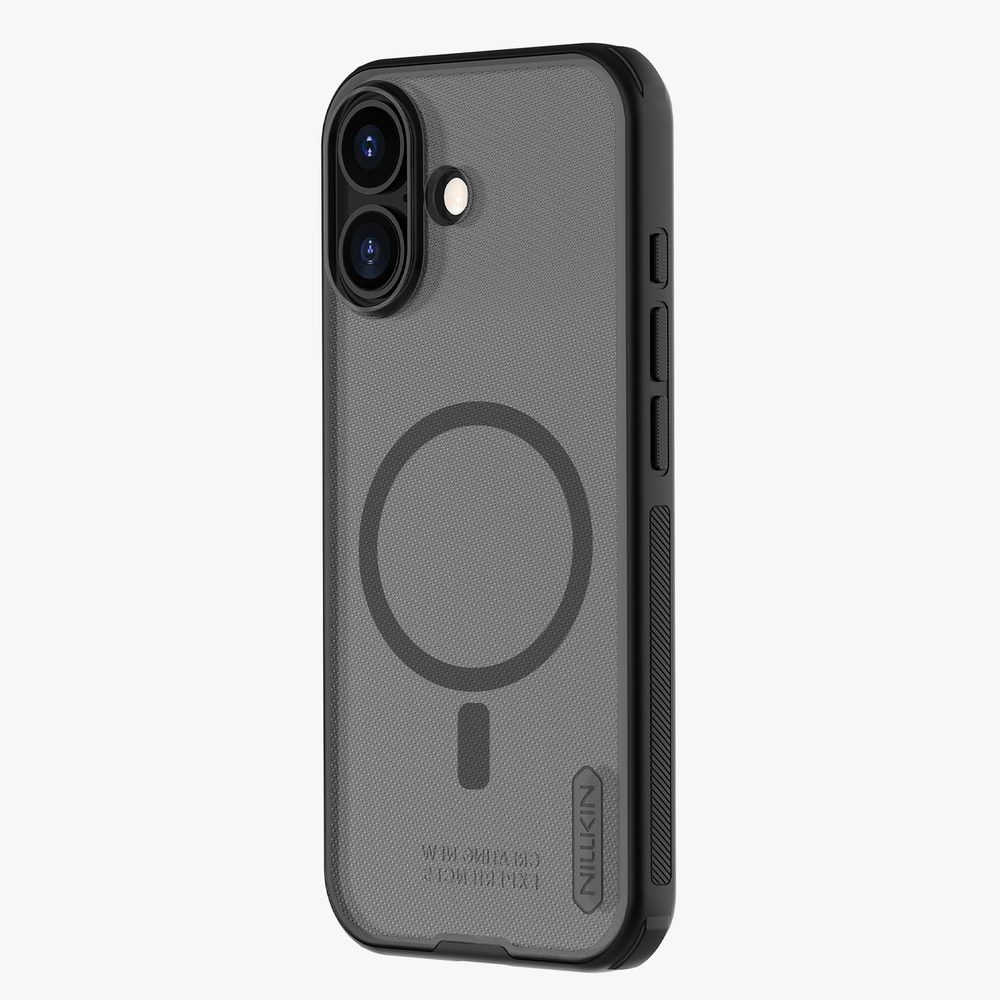 Nillkin Super Frosted Shield Pro Magnetic Case Compatible with MagSafe for iPhone 17 - Translucent Blackeng