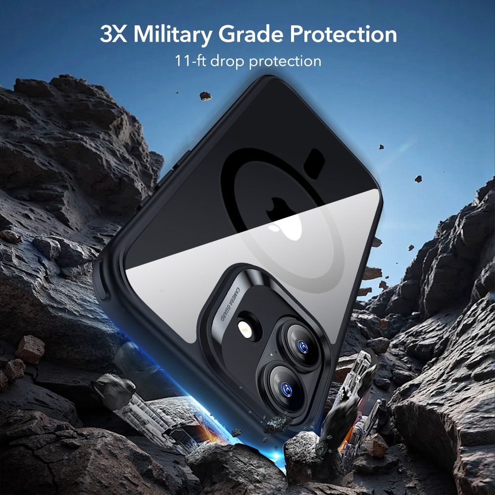 CREATOR: gd-jpeg v1.0 (using IJG JPEG v62), quality = 80 ESR Classic Hybrid MagSafe + Tempered Glass Set for iPhone 17 - Clear Blackeng