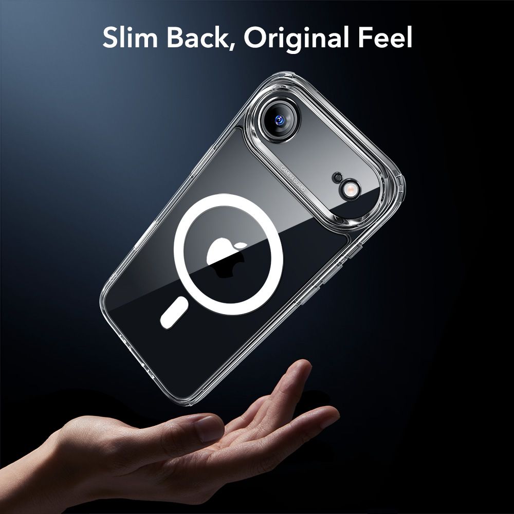 ESR Classic Hybrid MagSafe + Tempered Glass Set for iPhone 17 Air - Cleareng