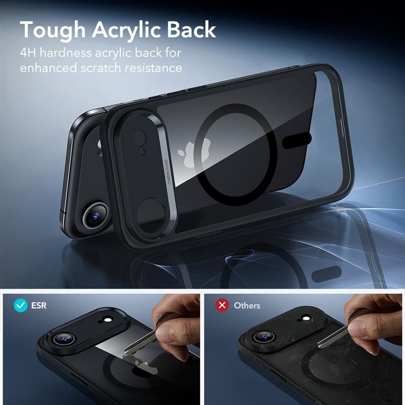 CREATOR: gd-jpeg v1.0 (using IJG JPEG v62), quality = 80 ESR Classic Hybrid MagSafe + Tempered Glass Set for iPhone 17 Air - Clear Blackeng