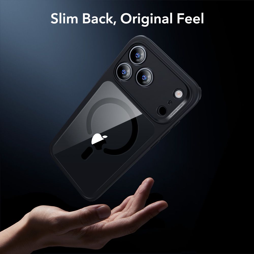 CREATOR: gd-jpeg v1.0 (using IJG JPEG v62), quality = 80 ESR Classic Hybrid MagSafe + Tempered Glass Set for iPhone 17 Pro Max - Clear Blackeng