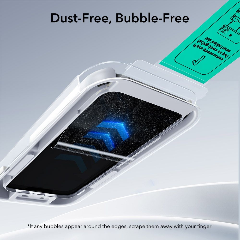 ESR UltraFit Tempered Glass 2-pack for iPhone 16 Pro / 17 - transparenteng