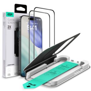 ESR UltraFit Tempered Glass 2-pack for iPhone 17 Pro Max - transparenteng