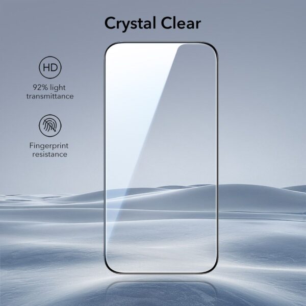 ESR UltraFit Tempered Glass 2-pack for iPhone 17 Pro Max - transparenteng
