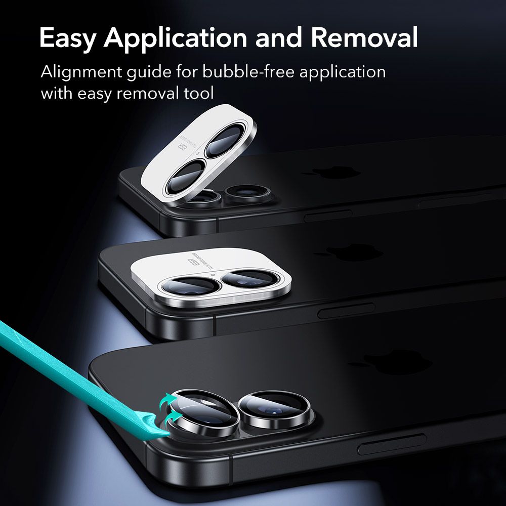 ESR Armorite Camera Cover for iPhone 16 / 16 Plus / 17 - Blackeng