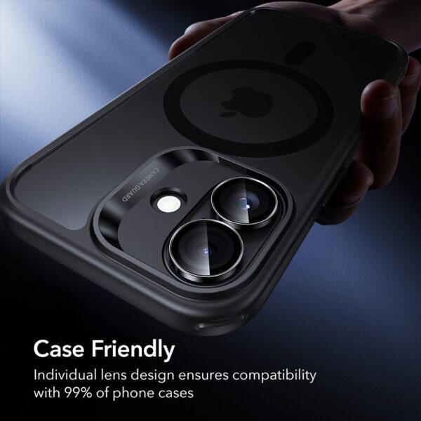 ESR Armorite Camera Cover for iPhone 16 / 16 Plus / 17 - Blackeng
