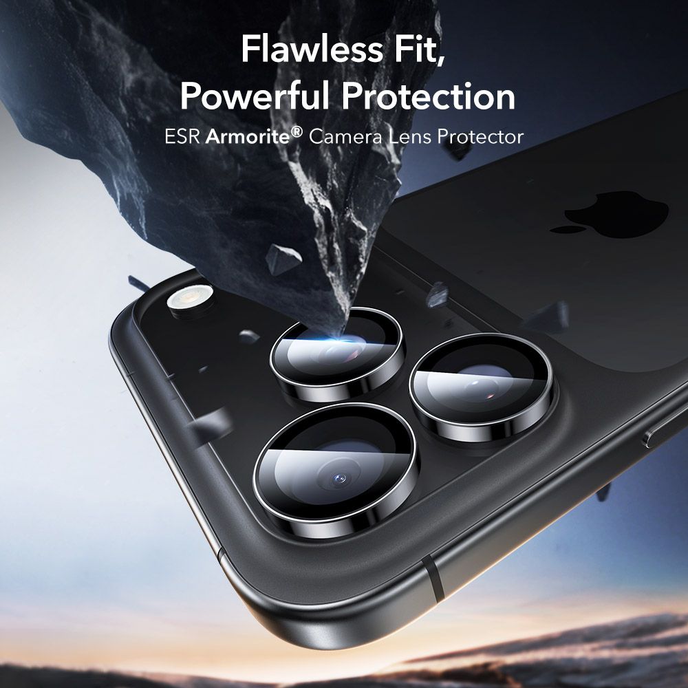 ESR Armorite Camera Protector for iPhone 14 Pro / Pro Max / 15 Pro / Pro Max / 16 Pro / Pro Max / 17 Pro / Pro Max - Blackeng