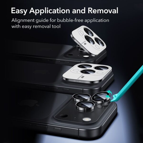 ESR Armorite Camera Protector for iPhone 14 Pro / Pro Max / 15 Pro / Pro Max / 16 Pro / Pro Max / 17 Pro / Pro Max - Blackeng