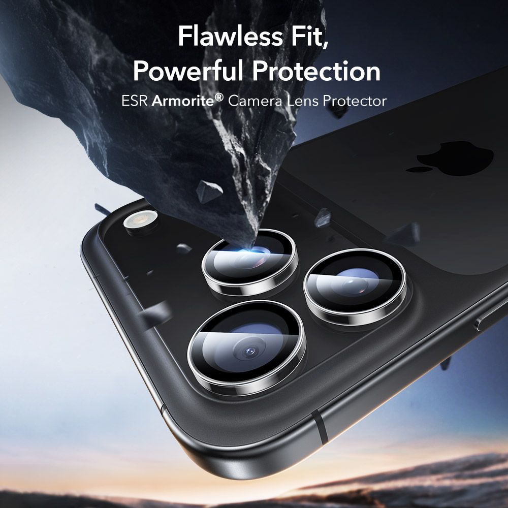 ESR Armorite Camera Protector for iPhone 14 Pro / Pro Max / 15 Pro / Pro Max / 16 Pro / Pro Max / 17 Pro / Pro Max - Cleareng