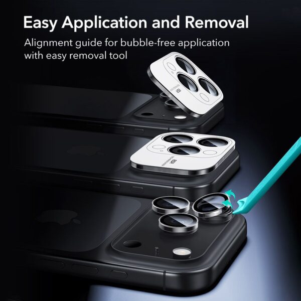 ESR Armorite Camera Protector for iPhone 14 Pro / Pro Max / 15 Pro / Pro Max / 16 Pro / Pro Max / 17 Pro / Pro Max - Cleareng