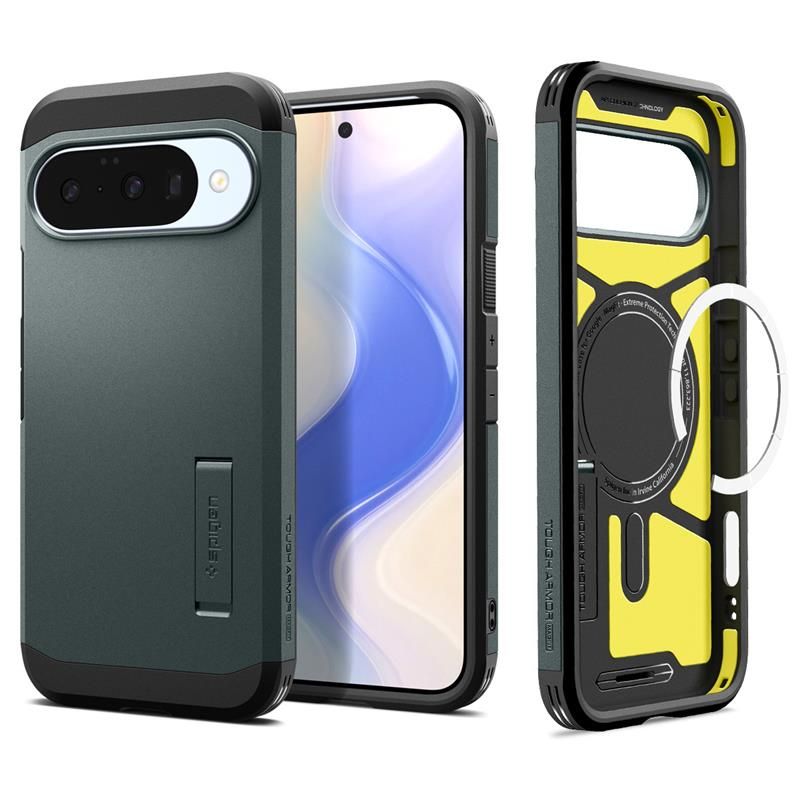 Spigen Tough Armor Mag MagSafe Case for Google Pixel 10 / 10 Pro - Greeneng