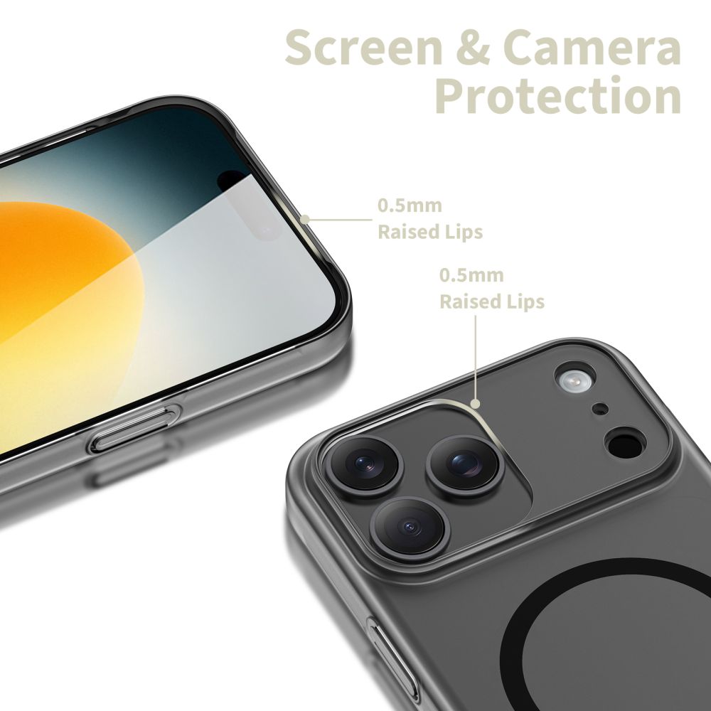 Tech-Protect MagSlim MagSafe case for iPhone 17 - matte blackeng