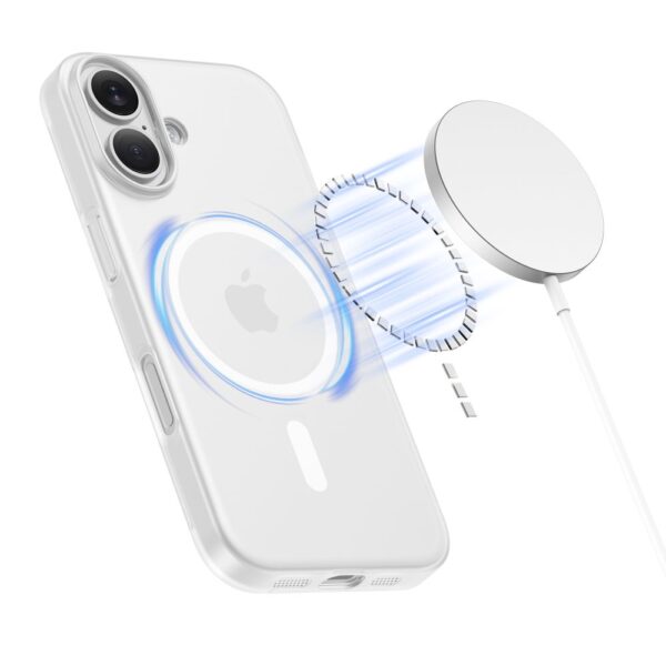 Tech-Protect MagSlim MagSafe case for iPhone 17 - matte whiteeng