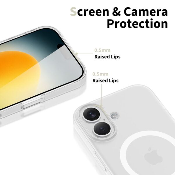 Tech-Protect MagSlim MagSafe case for iPhone 17 - matte whiteeng