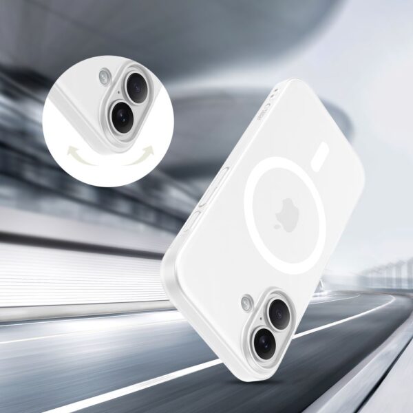 Tech-Protect MagSlim MagSafe case for iPhone 17 - matte whiteeng
