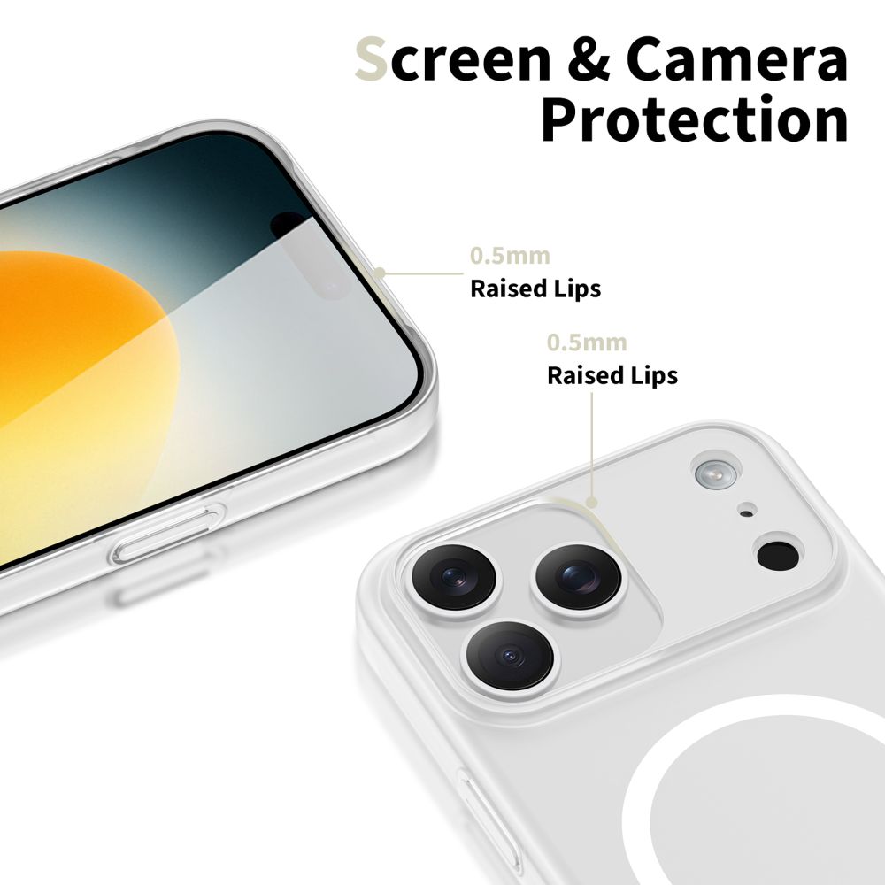 Tech-Protect MagSlim MagSafe Case for iPhone 17 Pro - Matte Whiteeng