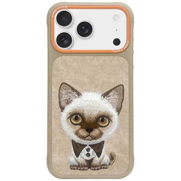 Nimmy Big Eyed Pet 2.0 Cat case for iPhone 17 - beigeeng