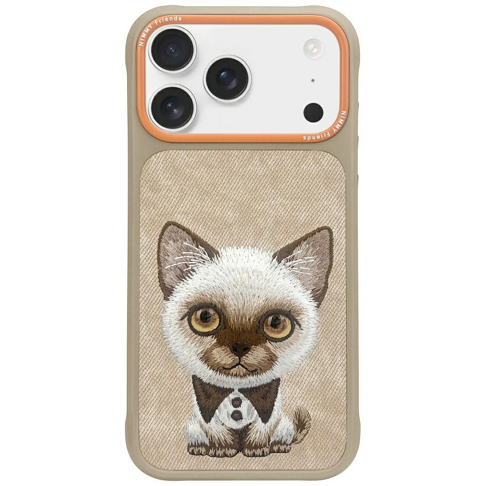 Nimmy Big Eyed Pet 2.0 Cat case for iPhone 17 - beigeeng