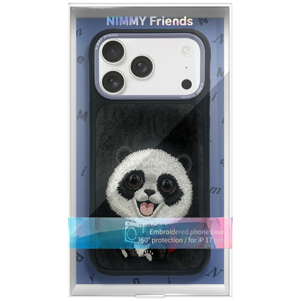 Nimmy Big Eyed Pet 2.0 Panda case for iPhone 17 Pro - blackeng